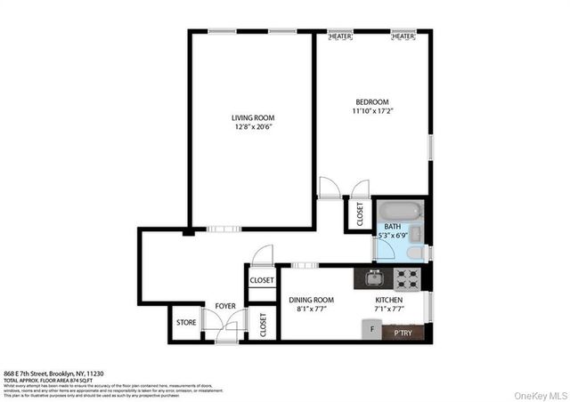 868 E 7th Street 3C, Brooklyn, NY 11230