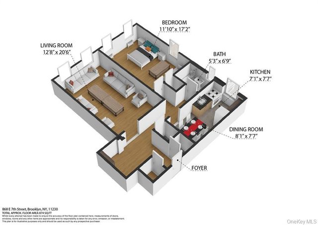 868 E 7th Street 3C, Brooklyn, NY 11230