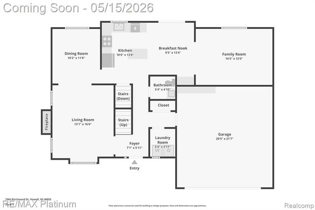 2584 Birchwood Drive, Howell, MI 48855