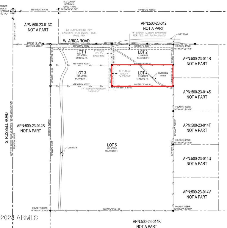 Image 2 of property listing at LOT 4 W ARICA (NO ADDRESS) Road 4, Casa Grande, AZ 85193