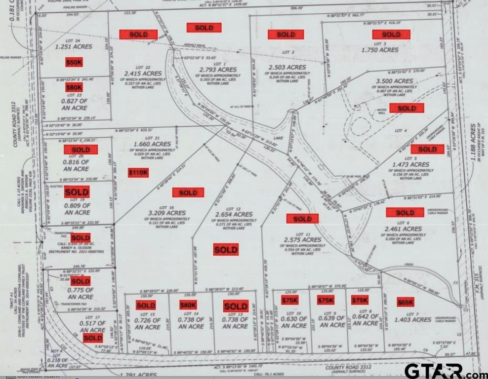 Lot 21 cr 3312, Chandler, TX 75758