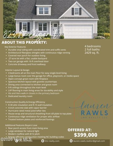 823 Mulligan Drive, Ayden, NC 28513