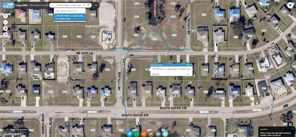 1706 NE 34th LN, CAPE CORAL, FL 33909 — exterior