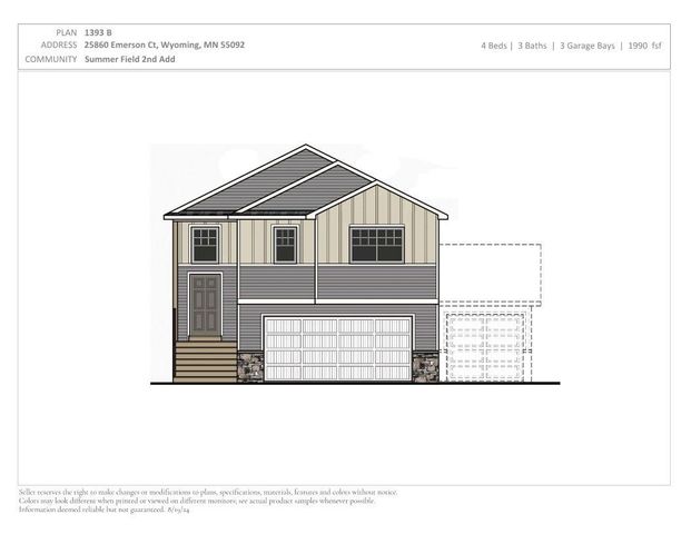 25860 Emerson Court, Wyoming, MN 55092