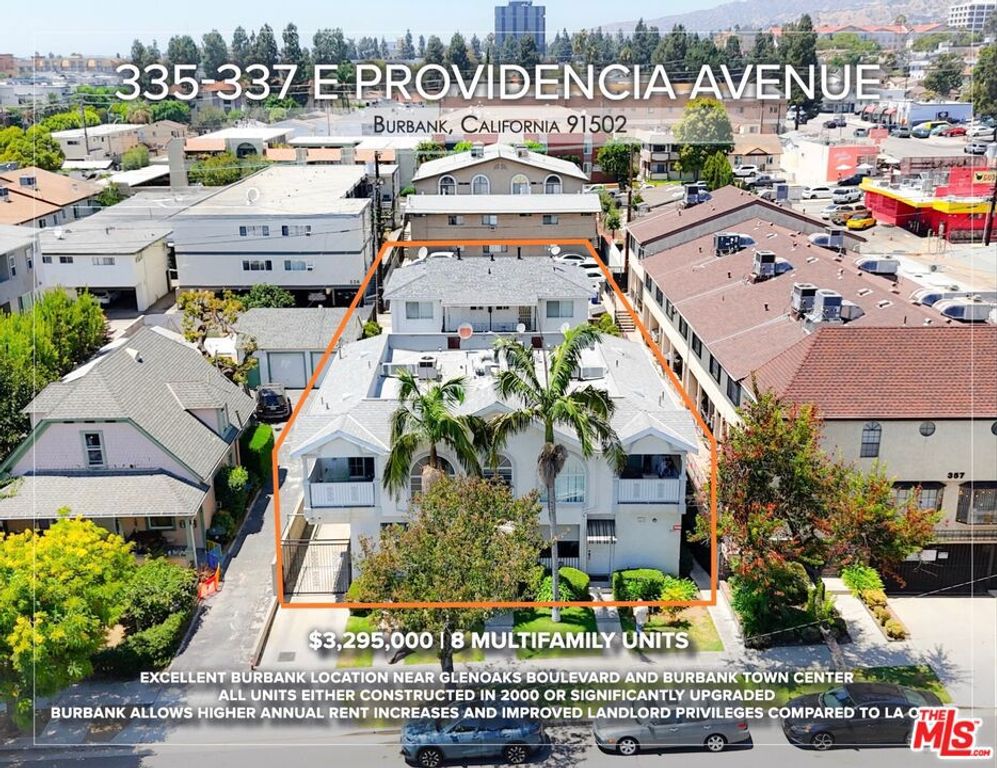 Image 1 of property listing at 335 -337 E Providencia Avenue, Burbank, CA 91502