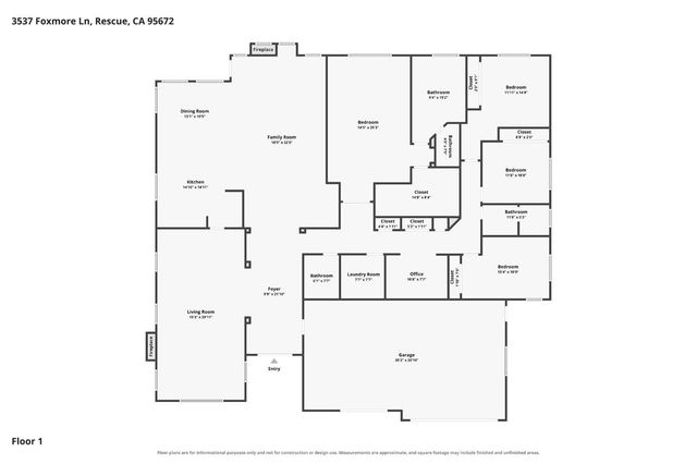 3537 Foxmore Ln, Rescue, CA 95672