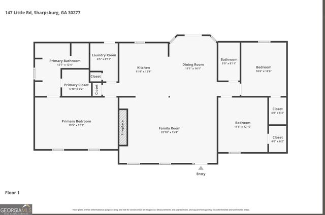 147 Little Road, Sharpsburg, GA 30277