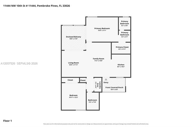 11444 NW 10th Street 11444, Pembroke Pines, FL 33026