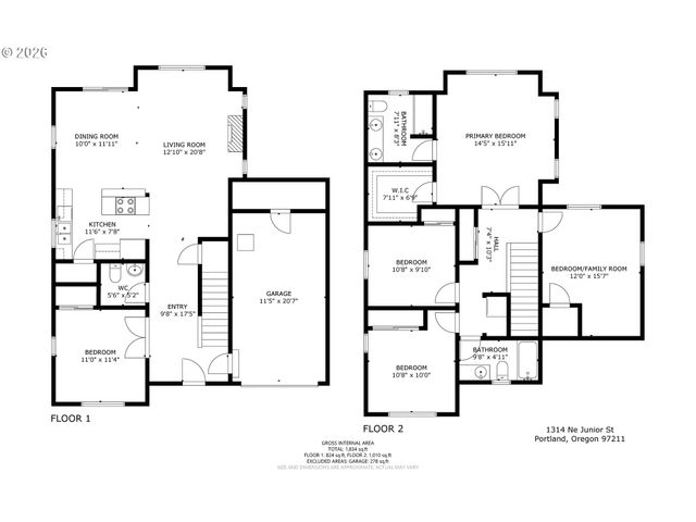 1314 Ne JUNIOR St, Portland, OR 97211