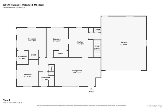 2766 W Huron Street, Waterford Charter Township, MI 48328