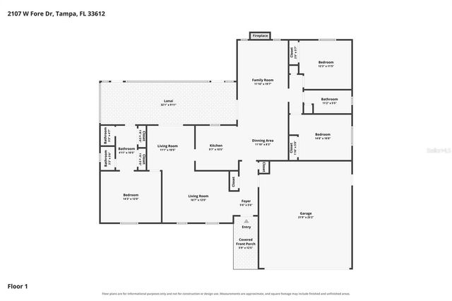 2107 W FORE DRIVE, Tampa, FL 33612