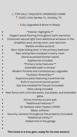 31322 Little Garden Court, Hockley, TX 77447