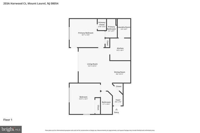 203-A HARWOOD CT, Mount Laurel, NJ 08054