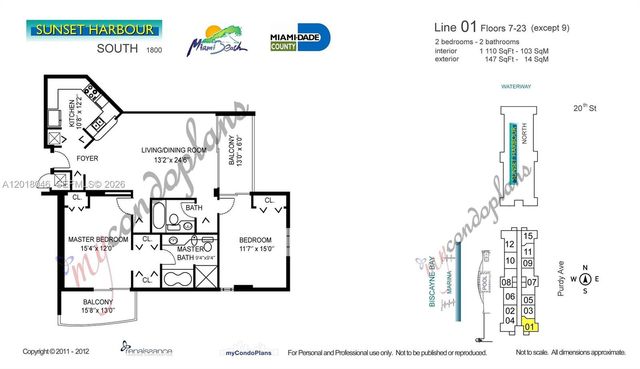 1800 Sunset Harbour Dr 1601, Miami Beach, FL 33139