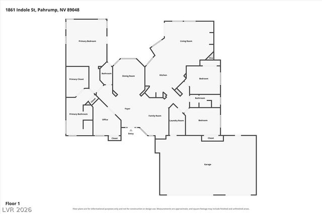 1861 Indole Street, Pahrump, NV 89048