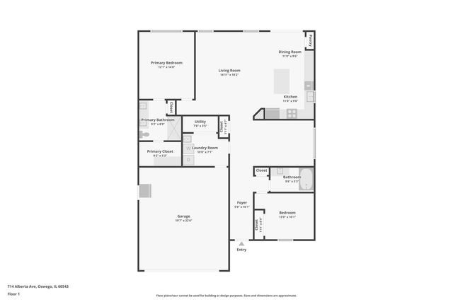 714 Alberta Avenue, Oswego, IL 60543