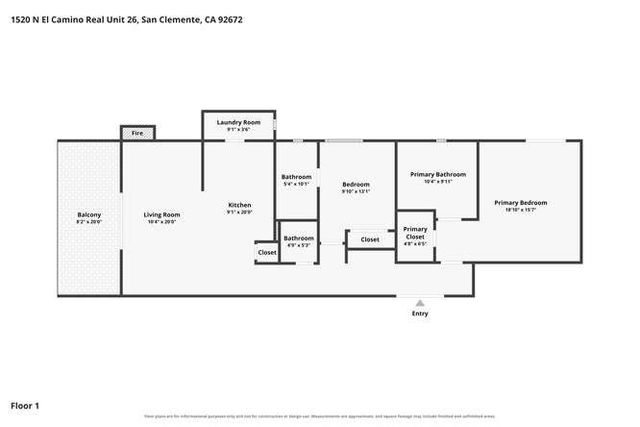 1520 N El Camino Real 26, San Clemente, CA 92672