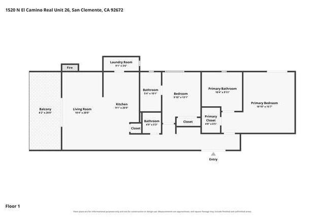 1520 N El Camino Real 26, San Clemente, CA 92672