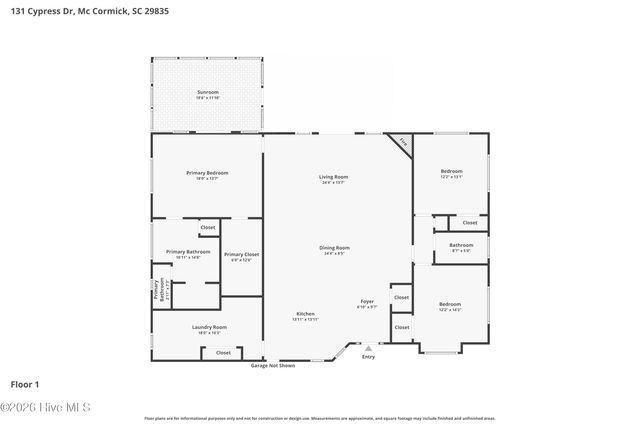 131 Cypress Drive, Mc Cormick, SC 29835