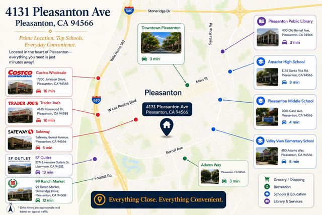4131 Pleasanton Avenue, Pleasanton, CA 94566