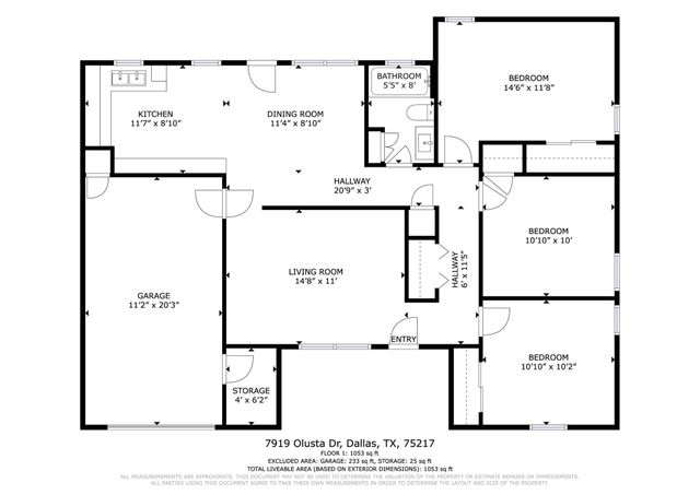 7919 Olusta Drive, Dallas, TX 75217