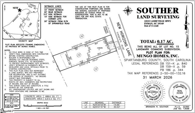 7055 New Horizons Lane Lot 15, Boiling Springs, SC 29316