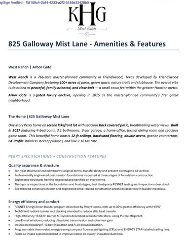 825 Galloway Mist Lane, Friendswood, TX 77546