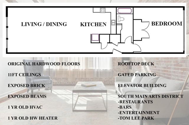 413 S Main St Apt 206, Memphis, TN 38103