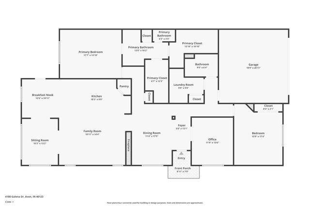 4180 Galena Drive, Avon, IN 46123