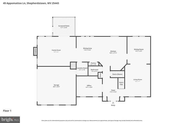 49 APPOMATTOX LN, Shepherdstown, WV 25443