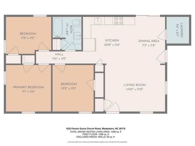 1522 Parson Grove Church Road, Wadesboro, NC 28170