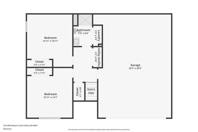 1614 NW Hilltop Lane, Grain Valley, MO 64029