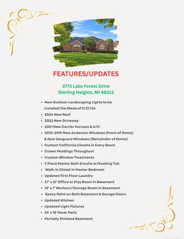 3773 Lake Forest Drive, Sterling Heights, MI 48314