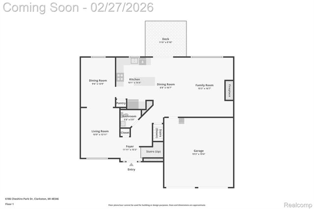 6186 Cheshire Park Drive, Independence Charter Township, MI 48346