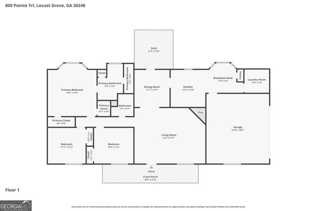 800 Pointe Trail, Locust Grove, GA 30248