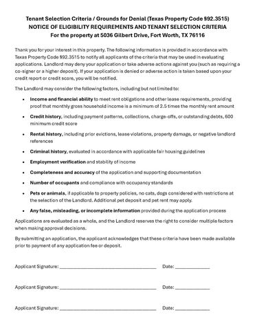 5036 Gilbert Drive, Fort Worth, TX 76116