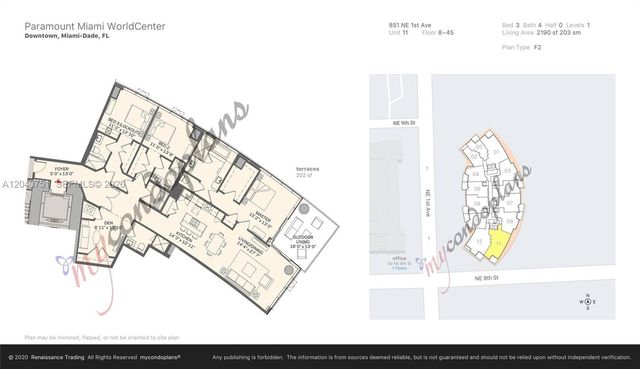 851 NE 1st Avenue 1711, Miami, FL 33132
