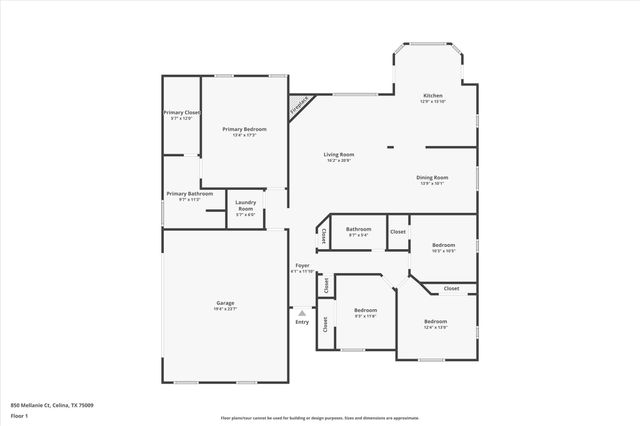 850 Mellanie Court, Celina, TX 75009