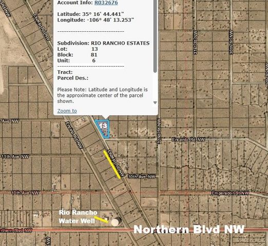 U6 B81 L13 Espejo Road NW, Rio Rancho, NM 87144