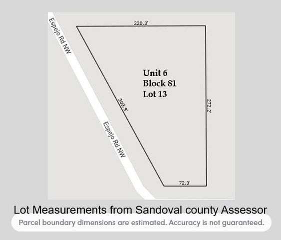 U6 B81 L13 Espejo Road NW, Rio Rancho, NM 87144