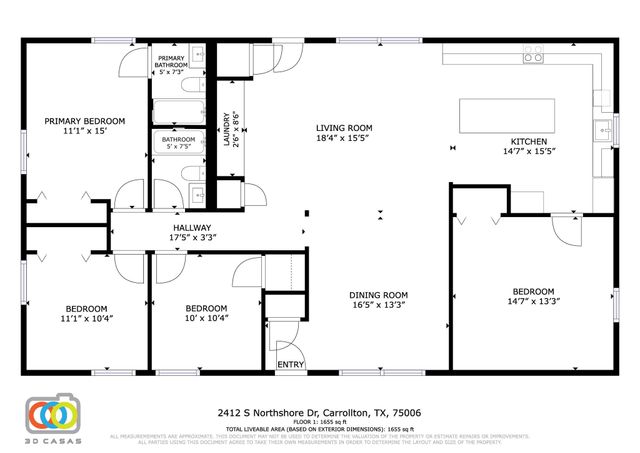 2412 Northshore Drive, Carrollton, TX 75006