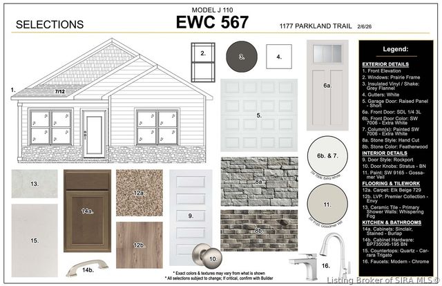 1177 - LOT 567 Parkland Trail, Jeffersonville, IN 47130