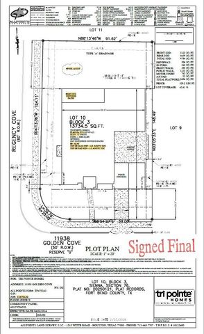11938 Golden Cove, Missouri City, TX 77459