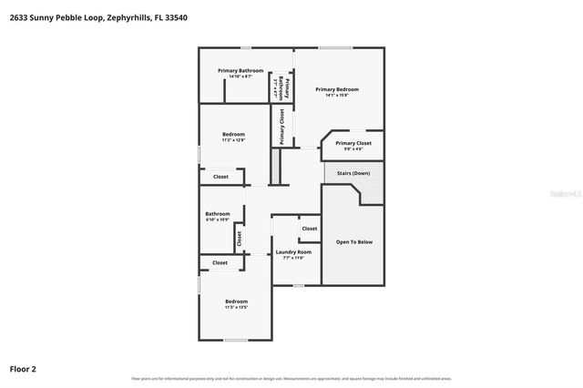 2633 SUNNY PEBBLE LOOP, Zephyrhills, FL 33540