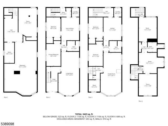 36 6Th St, Harrison Town, NJ 07029