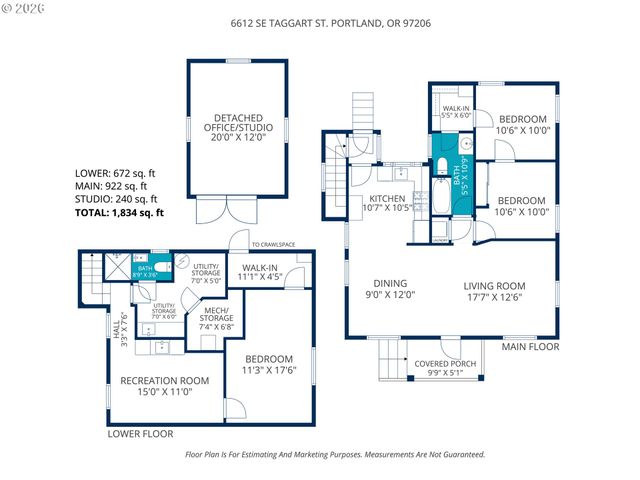 6612 Se TAGGART St, Portland, OR 97206
