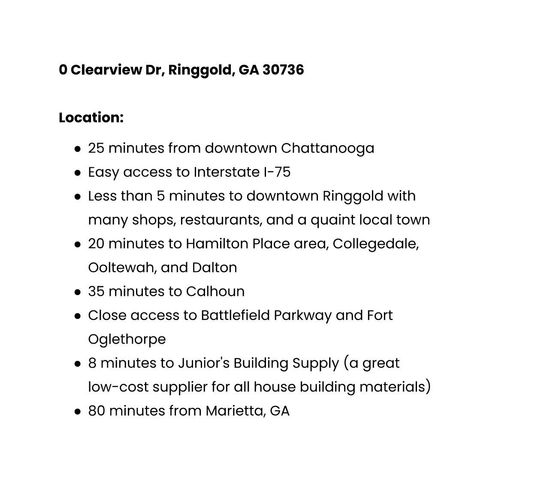 0 Clearview Drive Lot 2, Ringgold, GA 30736