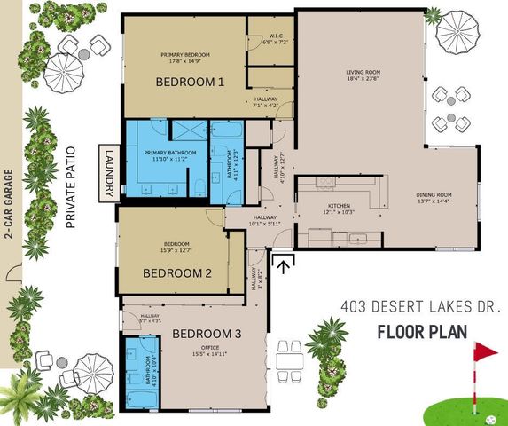 403 Desert Lakes Drive, Palm Springs, CA 92264