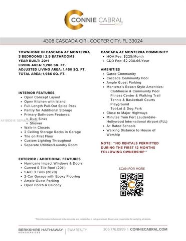 4308 Cascada Cir, Cooper City, FL 33024