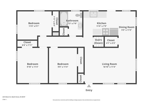 2214 Mann Drive, Beech Grove, IN 46107